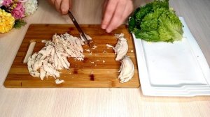 САЛАТ НА ПРАЗДНИК! САЛАТ С КУРИЦЕЙ И МАЙОНЕЗОМ! ОЧЕНЬ ВКУСНЫЙ РЕЦЕПТ!