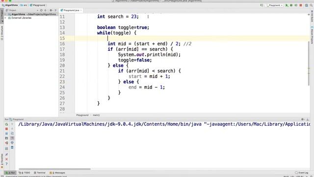Java: Алгоритмы 2: Поиск: Бинарный поиск смотреть онлайн