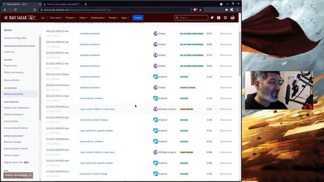 Jira Cloud Automation - Usage and audit log смотреть онлайн