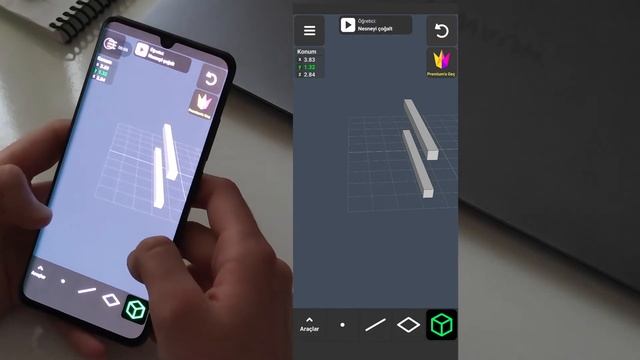 MOBİL 3D ÇİZİM NASIL YAPILIR! смотреть онлайн