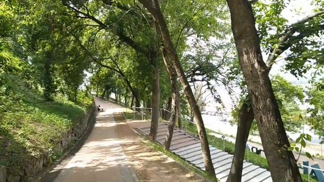 Нижний Новгород, вид снизу. Георгиевский съезд 1 - Чкаловская лестница смотреть онлайн