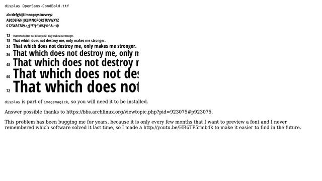 Unix & Linux: How to view a TTF font file? (6 Solutions!!) смотреть онлайн