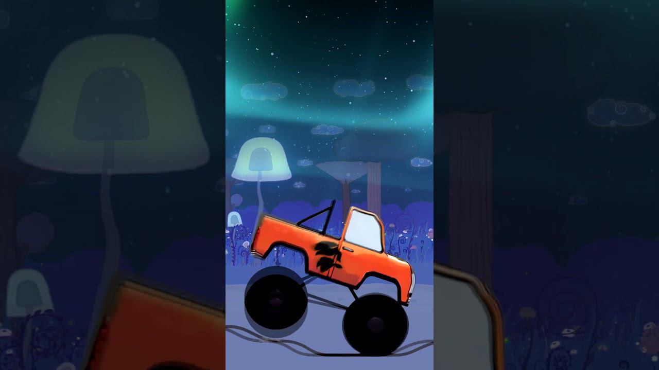 Машинки - Северное Сияние и Машинка Монстр Трак в волшебном лесу #крошкаантошка смотреть онлайн