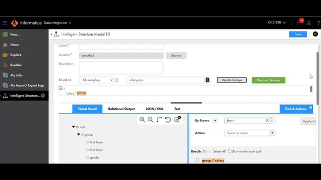 Structure Parser Transformation in IICS смотреть онлайн