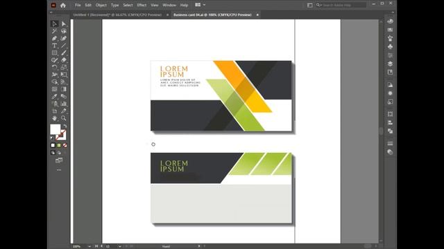 Adobe Illustrator 2021 | illustrator tutorial | Business card design | 13 Business cards design смотреть онлайн