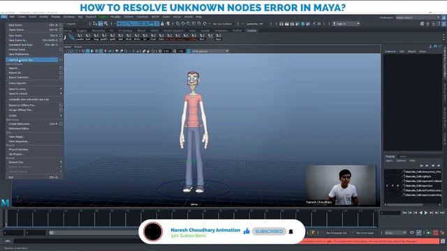 How to Remove Unknown Nodes Error From Maya Resolved | Maya Error Resolved | Animation Tips смотреть онлайн