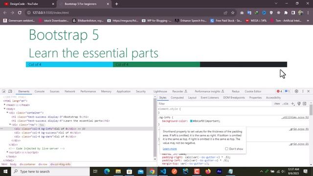 Bootstrap 5 for beginners - Bootstrap rows & columns Learn essential Bootstrap compoents & Layout смотреть онлайн