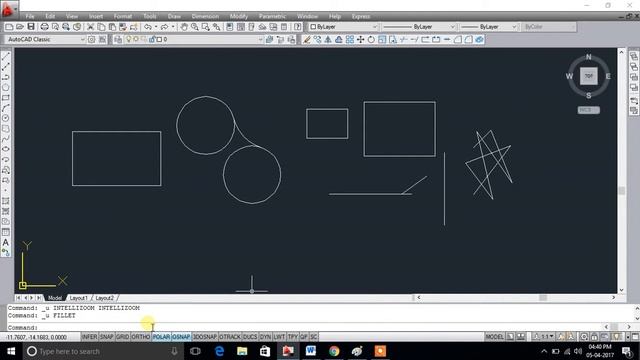 Learn Autocad complete course 2D&3D in hindi, Use of Fillet,Chamfer,Trim & Explode commands part 14 смотреть онлайн