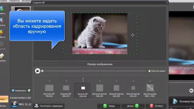 Как сделать GIF анимацию из видео смотреть онлайн