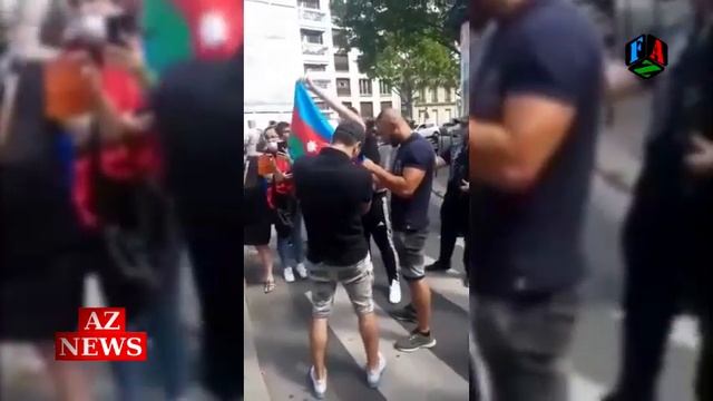 "оккупанты" отобрали флаг Азербайджана ?? смотреть онлайн
