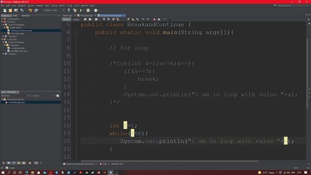 Break and Continue Statement In Java , Java Course for Beginners смотреть онлайн