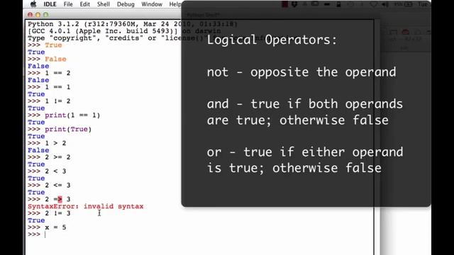 Module 3 Video1 Boolean Type смотреть онлайн