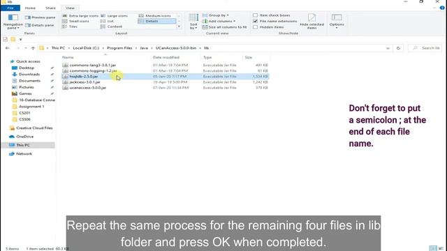 Connection to MS Access DB from Java (JDK-14) using ucanaccess Driver and setting CLASSPATH. смотреть онлайн
