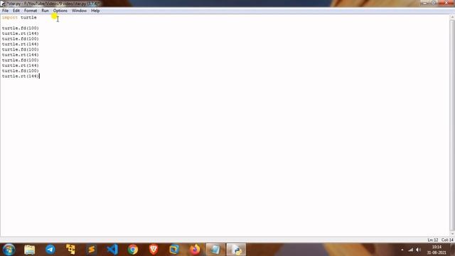 How to draw star in python turtle | Full python tutorial - Python Lovers смотреть онлайн