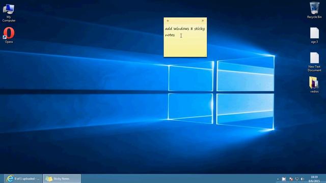 how to add windows 8 sticky notes смотреть онлайн