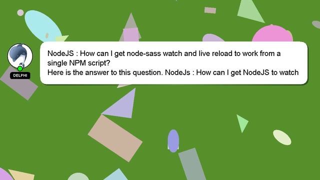 NodeJS : How can I get node-sass watch and live reload to work from a single NPM script? смотреть онлайн