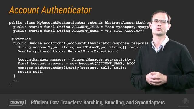 DevBytes: Efficient Data Transfers - Batching, Bundling, and SyncAdapters смотреть онлайн