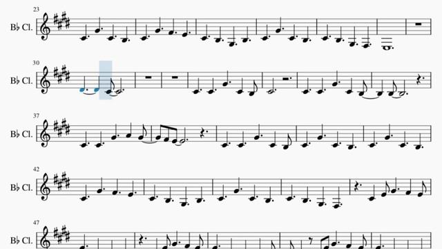Clarinet Sheet Music: How to play Everybody Wants To Rule The World by Tears For Fears смотреть онлайн