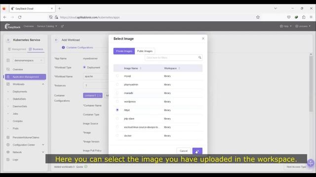 Deploying an App with EasyStack Kubernetes Service and Container Application Center смотреть онлайн