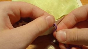 Сшиваю ткань разными способами. Простой шов.