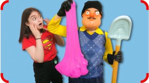 Гигантский Слайм! Сосед хотел его украсть!