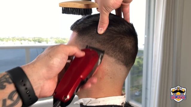 Bald-Skin Fade Scissors on Top Men's Haircut STEP BY STEP смотреть онлайн