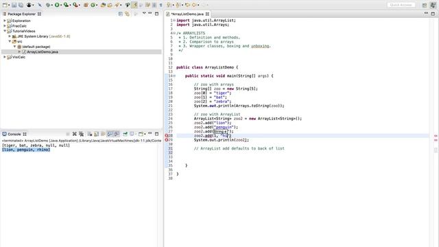 Java 4.8: Intro to ArrayLists смотреть онлайн