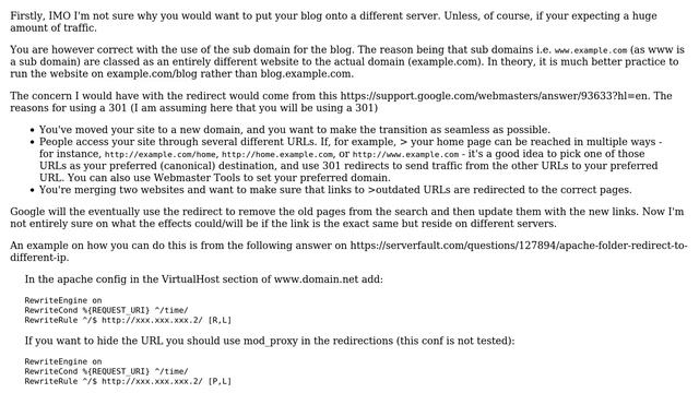 Webmasters: Will it hurt SEO if I use a dedicated server for the blog-part of our website? смотреть онлайн