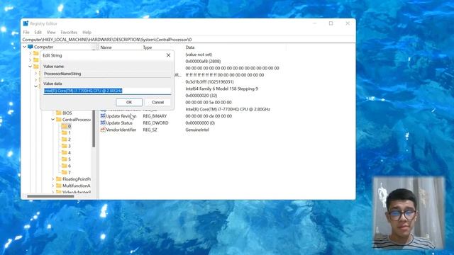 Kompyuterda protsessor nomini o'zgartirish | Change the name of the processor on the computer смотреть онлайн