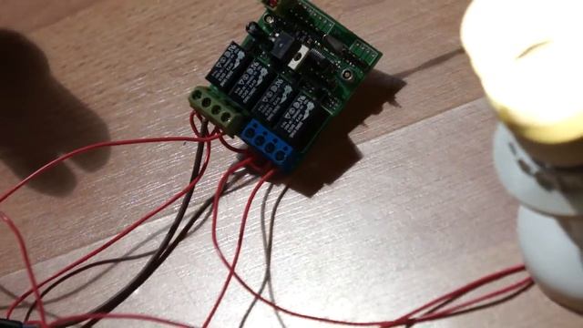 ПРМК01 простейший пример работы, включение 4х нагрузок 220в по таймеру. смотреть онлайн