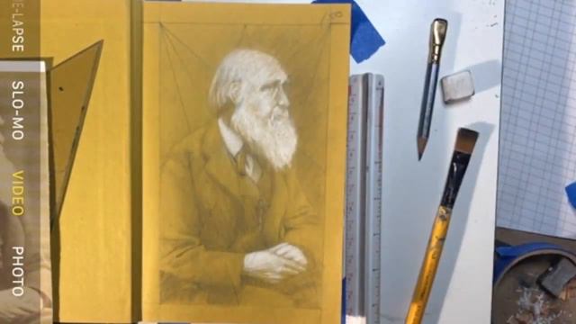 Charles Darwin Portrait Drawing Time-Lapse by VINCI смотреть онлайн