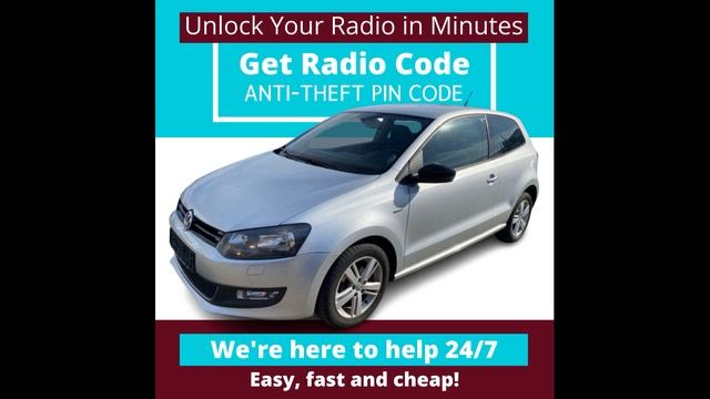 Radio Volkswagen Polo V Match Code Unlock Decode Fast Service Pin Codes Stereo Key Models Unlocking смотреть онлайн