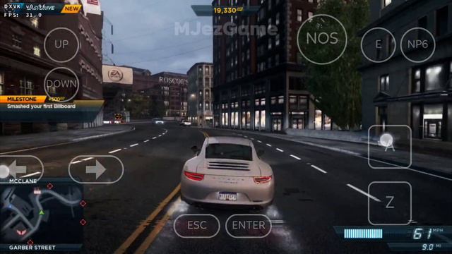 Winlator - Gameplay Need For Speed MostWanted |2012| - Emulator Windows Android