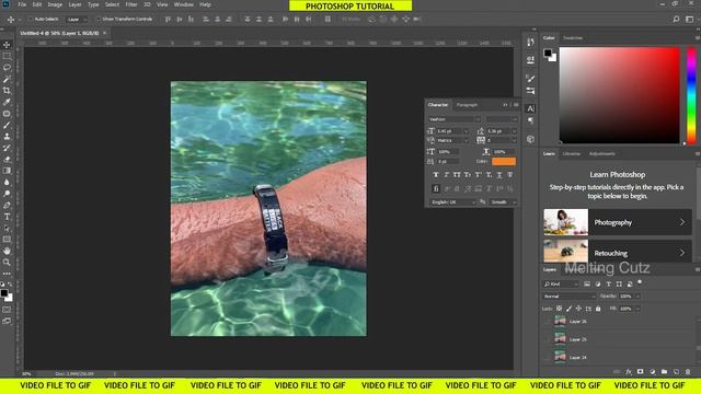 How to Convert a Video to Animated GIF in Photoshop | Tamil Photoshop Tutorial | Melting Cutz смотреть онлайн