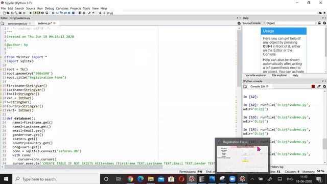 Signup page implementation using tkinter and sqlite смотреть онлайн