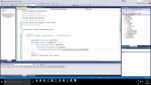 Xamarin Android Tutorial - Image Slider смотреть онлайн