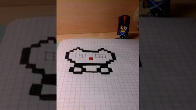 Учимся рисовать по клеточкам. Котенок. смотреть онлайн