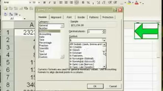 Excel 2003 - Format cells and use formulas to calculate смотреть онлайн