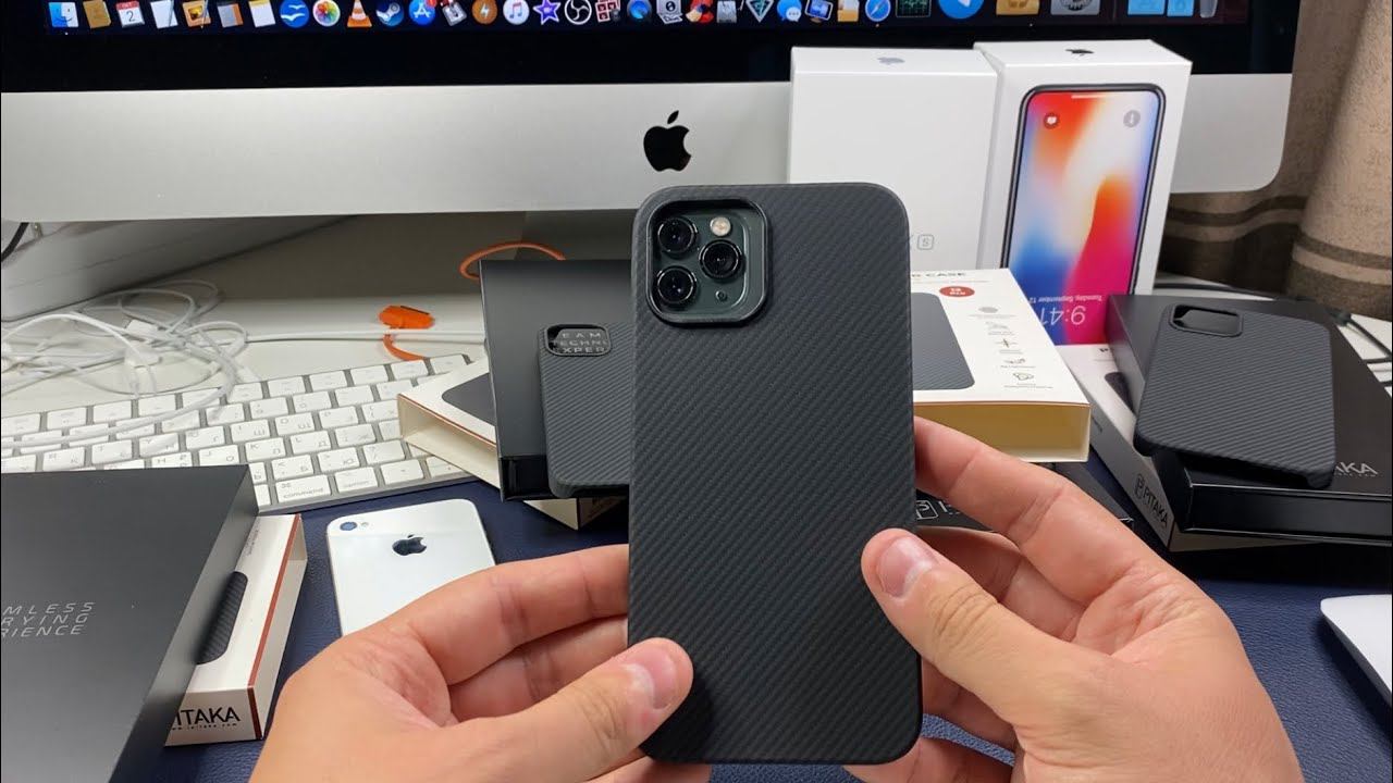Размер ВСЕХ НОВЫХ iPhone 12 на чехлах PITAKA смотреть онлайн