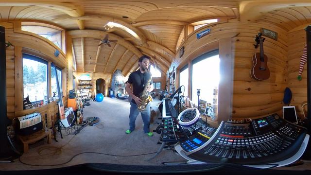 Live looping sax and piano, Improv Jam with Abel (in 360 VR w/ spatial audio) смотреть онлайн