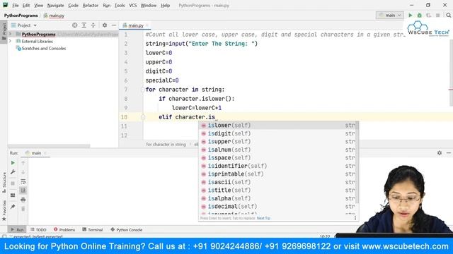 Count all lower & upper case, digit & special characters in a given string | Python Programming #10 смотреть онлайн