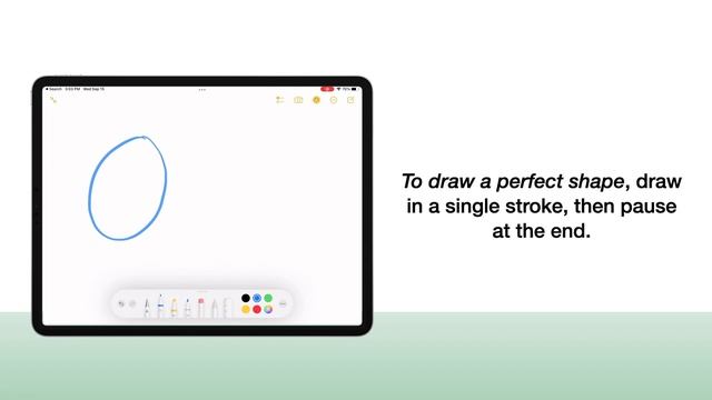 Draw perfect shapes with Notes app. | iPad смотреть онлайн