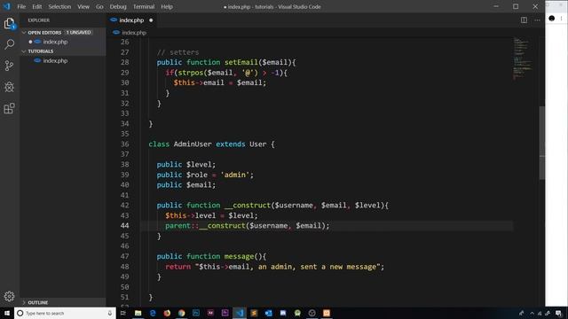 Object Oriented PHP #9 - Protected Modifier смотреть онлайн