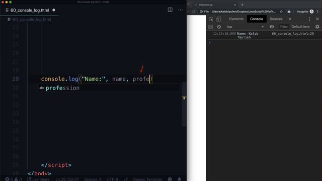 JavaScript for Beginners — Console Logging смотреть онлайн