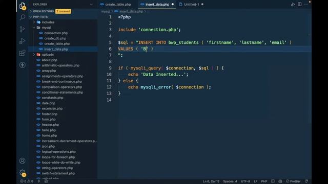 PHP - How to INSERT data into MySQL Table? смотреть онлайн