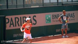 Новак Джокович. Тренировка.