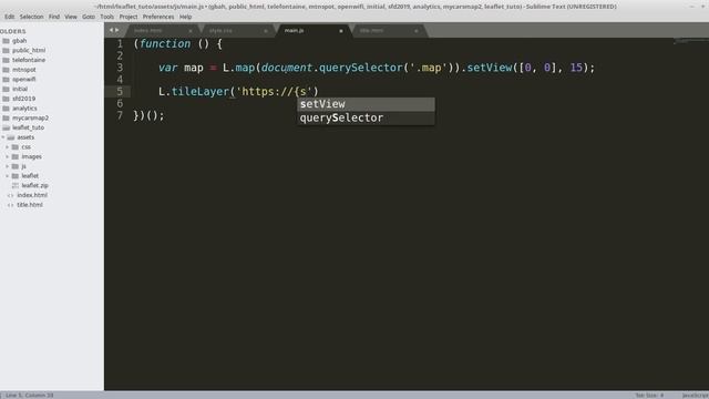 Un projet avec Leaflet: Jour 1: Initialisation смотреть онлайн