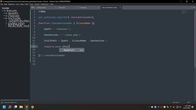 Part 4 - How to automaticaly load classes in PHP - OOP PHP PDO - 4K смотреть онлайн