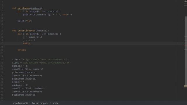 How to Code Insertion Sort in Python смотреть онлайн