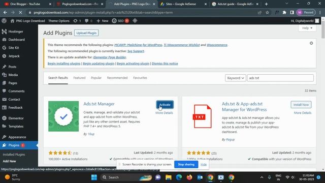 How to fix ads.txt adsense WordPress | Ads txt status not found | Earning At Risk Google Adsense смотреть онлайн